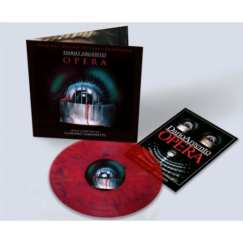 Random Pick! Claudio Simonetti, Dario Argento's "Opera" (Soundtrack) Marbled Blood Red Vinyl, 35th Anniversary Edition, poster, gatefold, and limited.