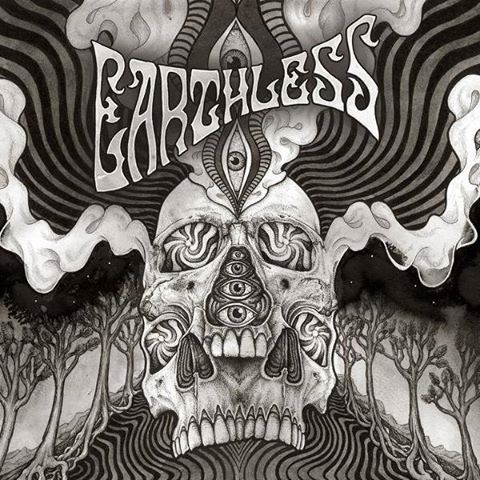 Earthless-"Black Heaven" Multi-Colored Splatter, Single Splatter Vinyl or Blue Vinyl.
