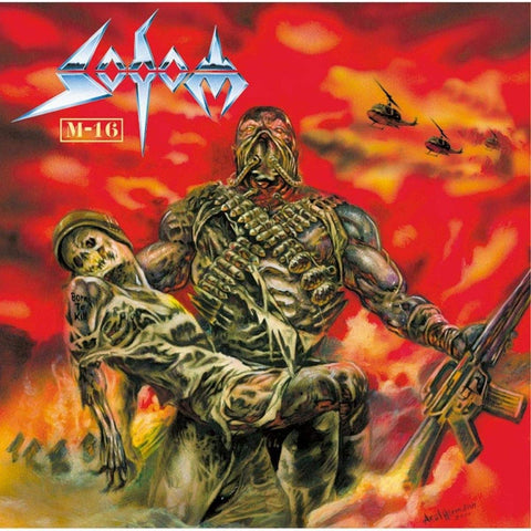 Sodom-"M-16" 20th Anniversary 2 LP Orange 180 Gram Vinyl or 2 Orange and 2 Black 180 Gram Vinyl Deluxe Edition