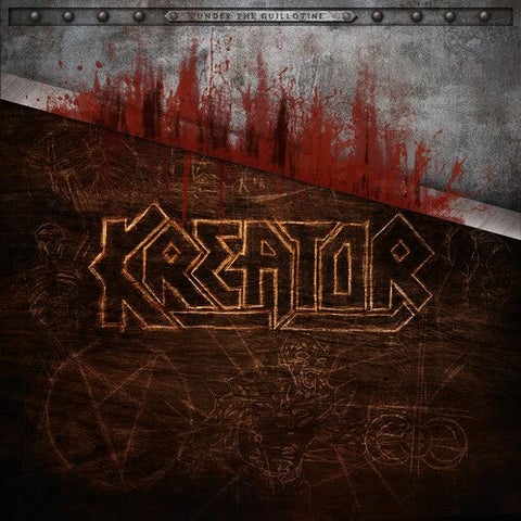 Pre-Order! Kreator-"Under the Guillotine" Boxset, 6 LP Colored Vinyl, DVD, 12''x12'' 40 page book, Reproduction "End Of The World" demo cassette & 'Demon' figurine USB drive, limited to 400.
